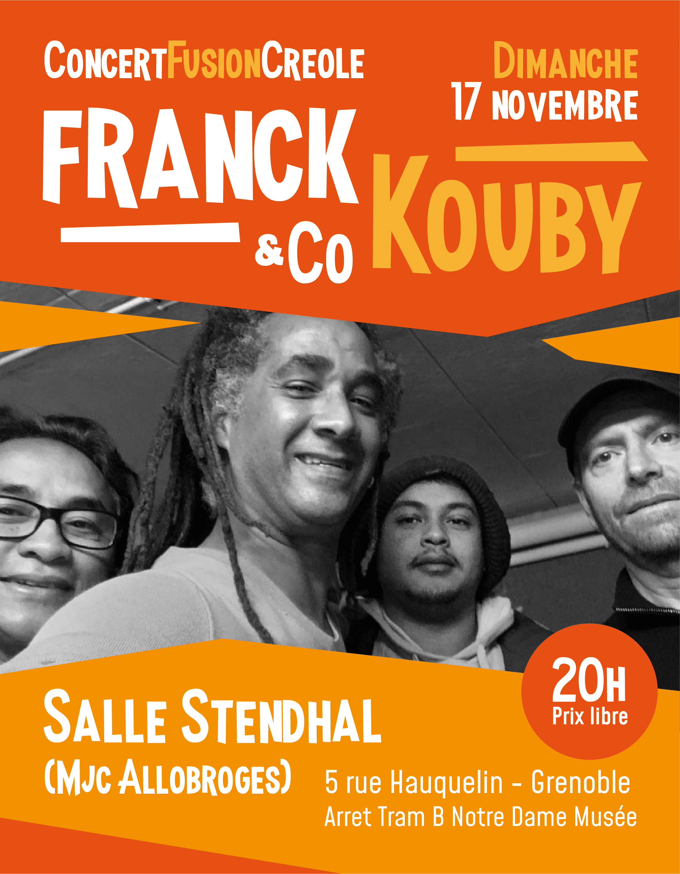 Lire la suite à propos de l’article Concert de Franck Kouby & Co dimanche 17 novembre 2019 à 20h00.